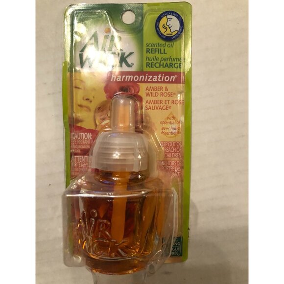 6 new airwick scented oil refills harmonization amber & wild rose - Picture 4 of 4